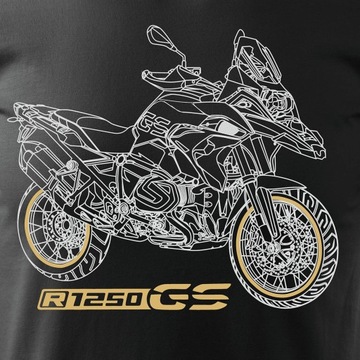 Koszulka na motor BMW GS R 1250 LC ADVENTURE z motocyklem GS1250 na prezent