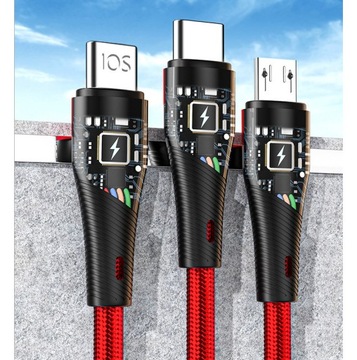 БЫСТРОЕ МИНИ-АВТОМОБИЛЬНОЕ ЗАРЯДНОЕ УСТРОЙСТВО 20 Вт USB USB-C + КАБЕЛЬ 3 В 1