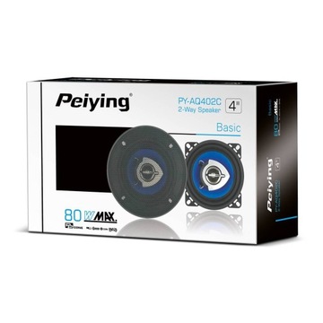 АВТОМОБИЛЬНЫЕ ДИНАМИКИ PEIYING AQ402C 80 Вт 10 см 100 мм