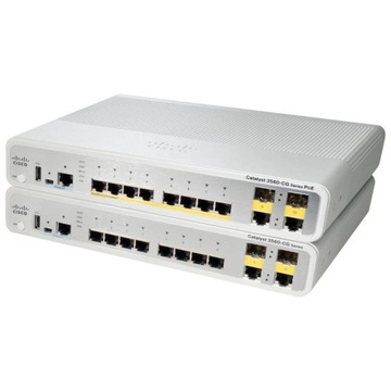 WS-C3560CG-8PC-S Switch CISCO 8x1G RJ45 PoE+ 124W 2x1G SFP/RJ45 IP Base L3
