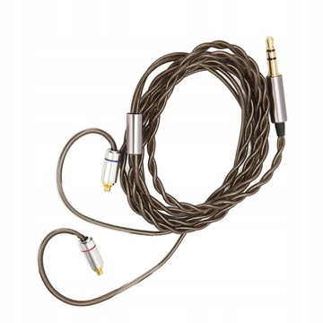 Кабель для наушников MMCX с посеребренным разъемом 3,5 мм.