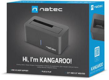 Док-станция для накопителей Natec Kangaroo SATA 2,5/3,5 дюйма, блок питания USB3.0