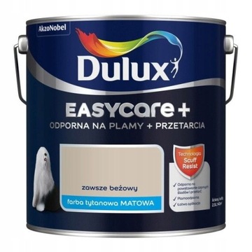 FARBA DULUX EASYCARE+ ZAWSZE BEŻOWY 2,5L