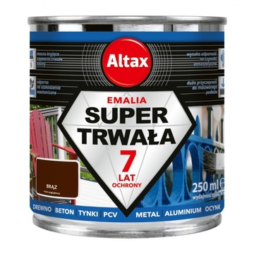 Altax Emalia Super Trwała 0,25l Czarny Mat