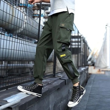 Men's Cargo Pants Casual Hip Hop Hit Color Multipl