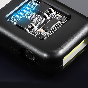 Ładowalny Zapalniczka Elektryczna USB Z Lampką LED Odporna na Wiatr