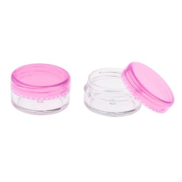 50 упаковок пластиковых баночек для румян, портативные розовые мази