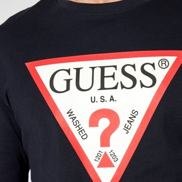 Guess koszulka longsleeve męska granat oryginał M1RI31I3Z11 S