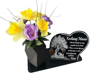 XXL подсвечник + надгробная ваза, надгробная статуэтка ДЕНЬ МАТЕРИ