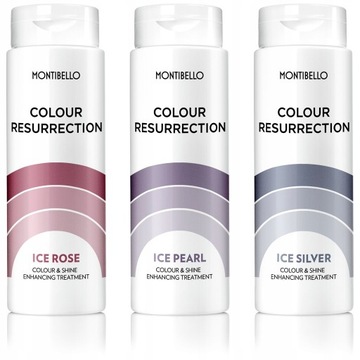 Montibello, ZESTAW odżywek WŁOSY FARBOWANE 3x150ml