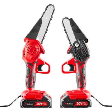 Аккумуляторная цепная пила 20 В 800 Вт 2 аккумулятора 2,0 Ач BARTIMEX