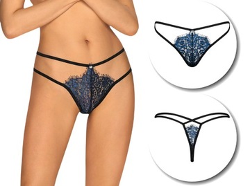 Obsessive Yassmyne koronkowe stringi majtki L/XL.