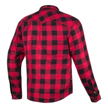 BROGER KOSZULA MOTOCYKLOWA Z OCHRANIACZAMI ALASKA RED/BLACK 4XL