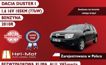 Dacia Duster I SUV 1.6 16V 105KM 2010 Dacia Duster Bezwypadkowa, Klima, ALU, Zarejestrowana w Polsce, VAT-marza, zdjęcie 2