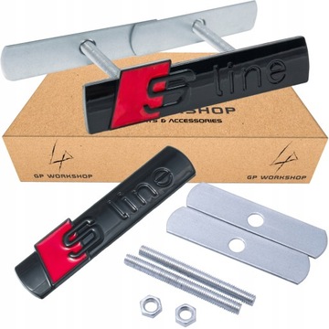 ЗАМЕНА ЭМБЛЕМЫ ДЛЯ ЛОГОТИПА S-LINE GRILL, ЧЕРНЫЙ ГЛЯНЦЕВЫЙ