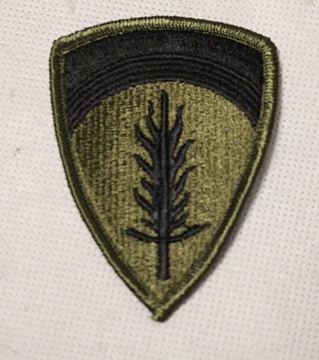 Нашивка USAREUR армии США оливковая