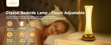 LETOUR Элегантный ночник USB Touch с регулируемой яркостью