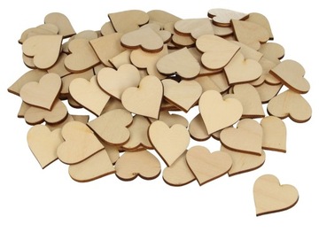 SERCA DREWNIANE SCRAPKI DECOUPAGE 1 CM 100 SZT