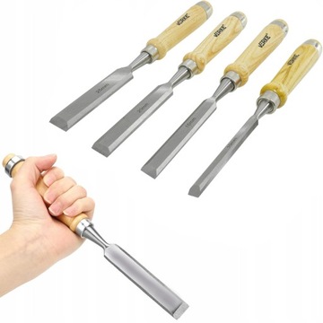 ПЛОСКИЕ ДЕРЕВА НАБОР ДОЛОТО 4 шт. 10, 16, 20, 25 мм.