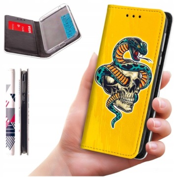 Чехол-кошелек для Motorola Moto G54 / G54 Power Edition PRINT + Glass