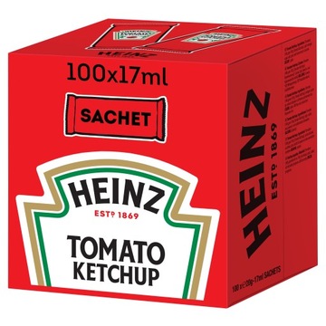 Кетчуп в пакетиках HEINZ 17мл х 100 шт.