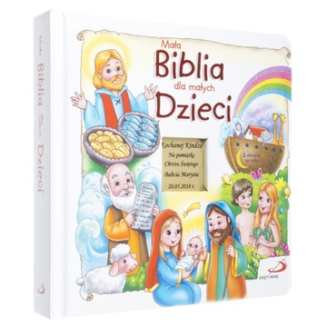 Biblia na Chrzest Mała Biblia dla małych dzieci z Grawerem z okazji Chrztu