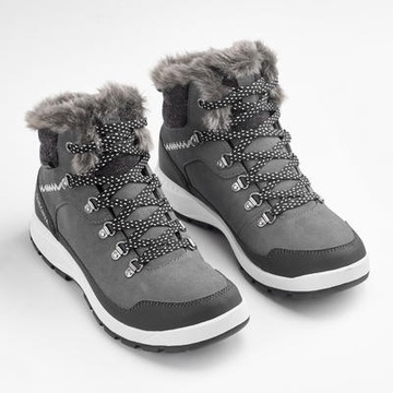 Buty turystyczne damskie Quechua SH500 X-Warm mid