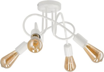 ПОТОЛОЧНЫЙ ПОДВЕСНОЙ СВЕТИЛЬНИК LOFT 4xE27 БЕЛЫЙ