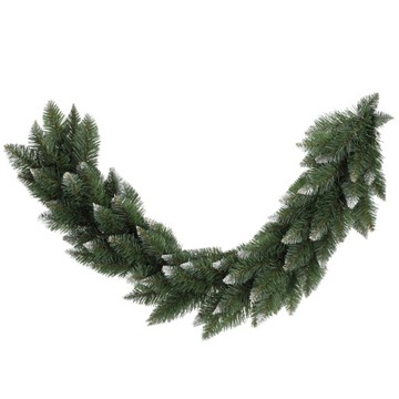 GIRLANDA CHOINKOWA ŚWIĄTECZNA 110 CM OŚNIEŻONA
