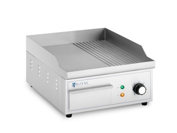 ELEKTRYCZNA PŁYTA GRILLOWA GŁADKO-RYFLOWANA 2kW