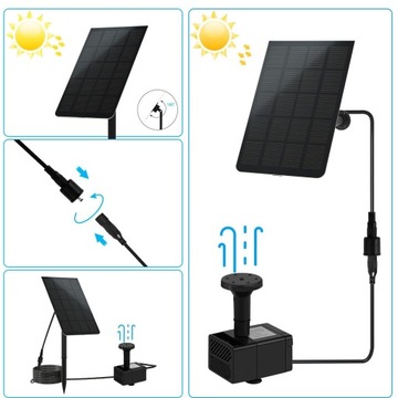 СОЛНЕЧНЫЙ НАСОС ДЛЯ ПРУДА СОЛНЕЧНЫЙ ФОНТАН