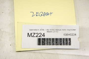 MZ224 OPEL ASTRA K V 1.6D PŘÍSTROJOVÁ DESKA BUDÍKY 39085724
