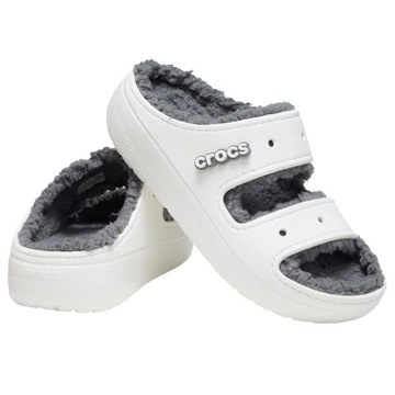CROCS KLAPKI DAMSKIE CIEPŁE Z FUTERKIEM