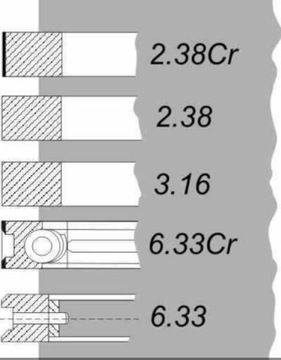 ПОРШНЕВЫЕ КОЛЬЦА URSUS C-360 3P MF-3