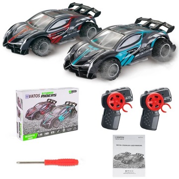 SAMOCHÓD ZDALNIE STEROWANY TERENOWY MONSTER AUTO NA PILOT LED 2szt ZESTAW