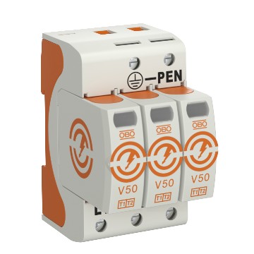 OGRANICZNIK OBO B+C Typ 1+2 3P 12,5kA AC 280V