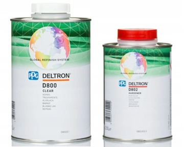 Lakier bezbarwny PPG Deltron D800 z utw.1.5L KPL