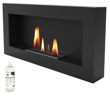 Biokominek UNIFLAM 90x40 cm BOX czarny wiszący