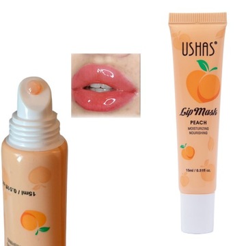 nawilżający błyszczyk MASKA peach super shine15ml