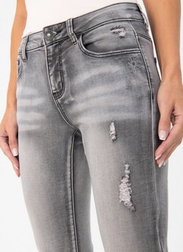 DESIGUAL spodnie jeans skinny EXOTIC 24 XS 34 E65