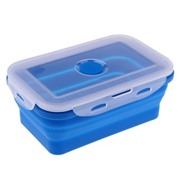 Silikonowy pojemnik do przechowywania żywności, składany Bento Lunch 350ML