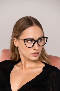 Женские очки «кошачий глаз» Glamour, черные
