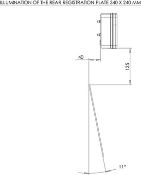 Lampa tylna zespolona LED, kwadratowa, 12/24V Kramp LA40021
