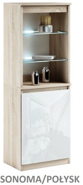 032-020 LED SITE/1d + RGB подсветка - БЕЛЫЙ матовый/ГЛЯНЦЕВЫЙ