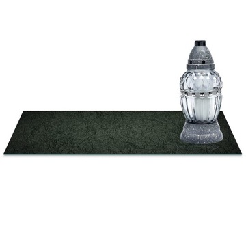 SZKLANA PODSTAWKA POD ZNICZE 60x20cm Zieleń 37c