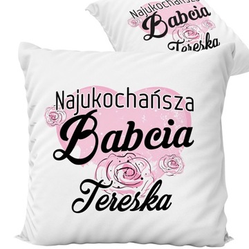 PODUSZKA DZIEŃ BABCI DZIADKA + IMIĘ PREZENT RÓŻNE WZORY PERSONALIZOWANA