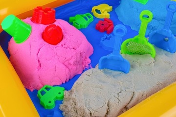 НАБОР CREATIVE кинетического песка 3 кг XL формы для бассейна кинетическая песочница