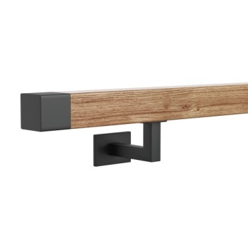 Деревянное настенное ограждение, цвет дуба, 40х40.