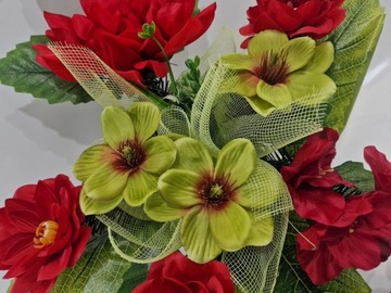 Wiązanka stroik grób cmentarz KOMPLET 12L OKAZJA