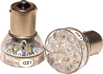 ŻARÓWKA Ba15s LED BIAŁA P21W 12V 24V WSTECZNY